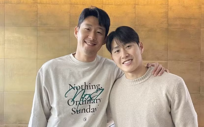 Hình ảnh cùng Lee Kang-in (phải) được Son Heung-min đăng trên trang cá nhân