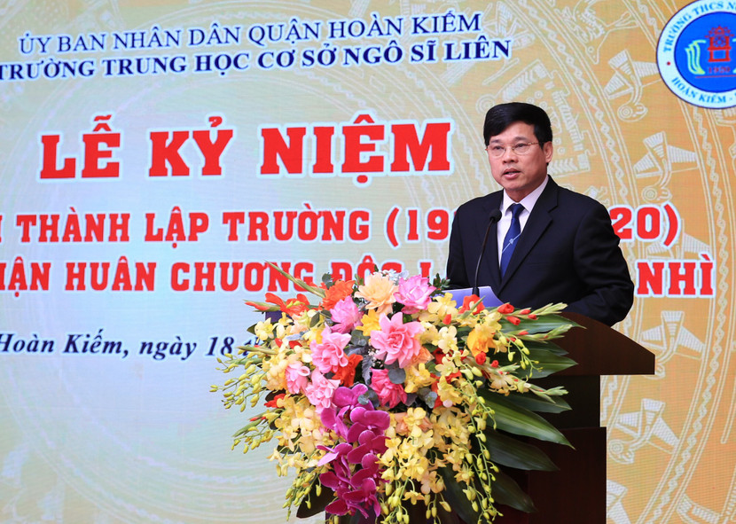 Phó Chủ tịch UBND TP Ngô Văn Quý phát biểu tại buổi lễ Phó Chủ tịch UBND TP Ngô Văn Quý phát biểu tại buổi lễ