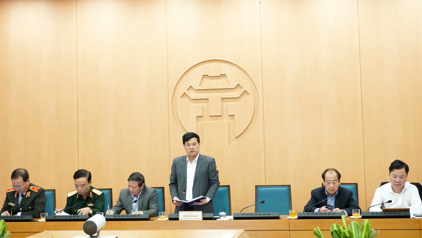 Phó Chủ tịch UBND TP Ngô Văn Quý phát biểu tại phiên họp