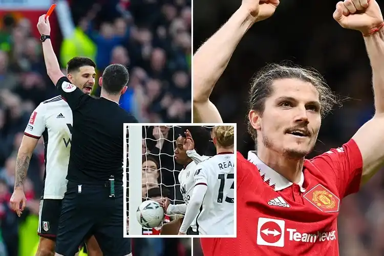 MU thắng ngược dễ dàng vì chơi hơn 2 người trước Fulham