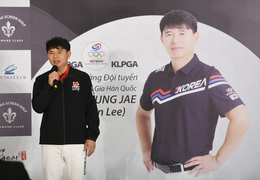 HLV Kevin Lee của ĐT golf Hàn Quốc