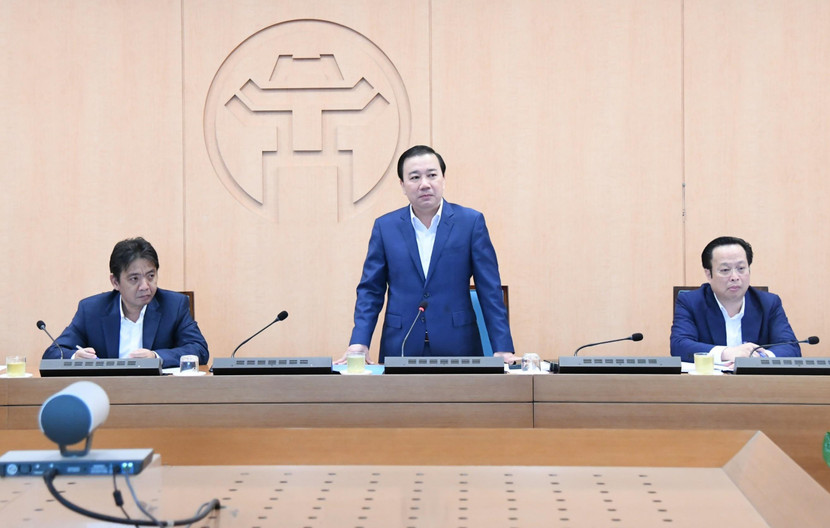 Phó Chủ tịch UBND TP Chử Xuân Dũng phát biểu tại buổi làm việc Phó Chủ tịch UBND TP Chử Xuân Dũng phát biểu tại buổi làm việc