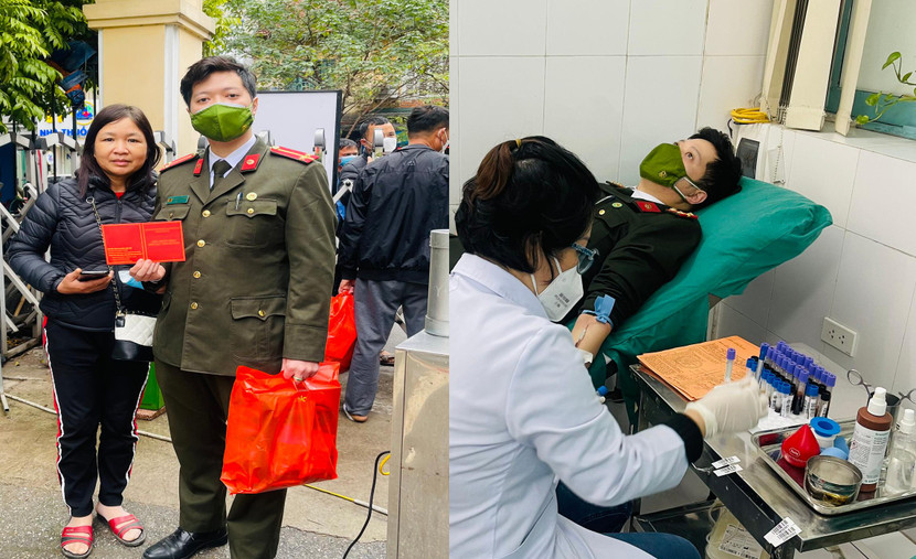 Thanh niên Công an Thủ đô hiến máu cứu người kịp thời đầu xuân Nhâm Dần Thanh niên Công an Thủ đô hiến máu cứu người kịp thời đầu xuân Nhâm Dần