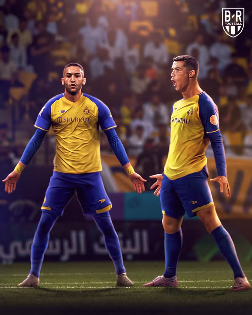 Ziyech là đồng đội của Ronaldo ở Al Nassr (Ảnh: Bleacher Report) Ziyech là đồng đội của Ronaldo ở Al Nassr (Ảnh: Bleacher Report)