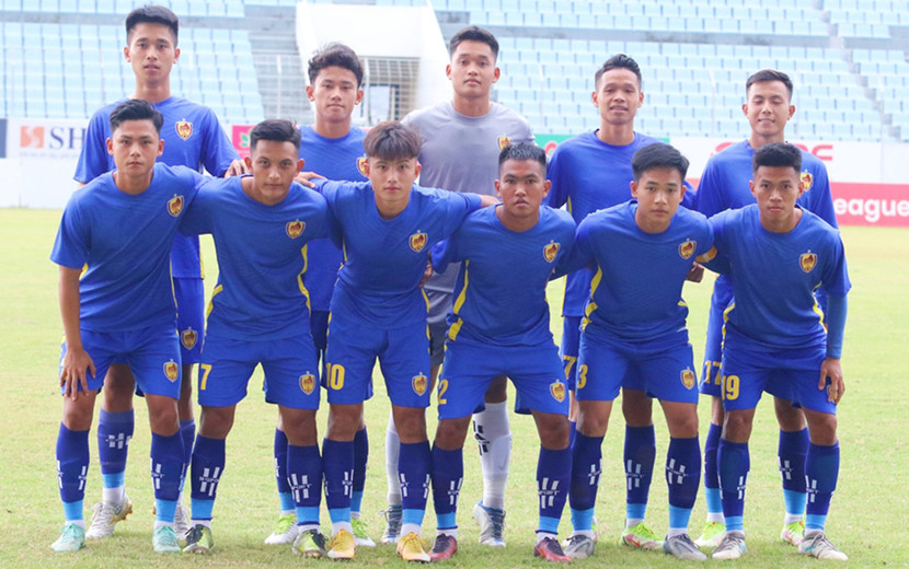 Đội trẻ Quảng Nam tham dự giải hạng Nhì quốc gia 2023 (Ảnh: Viết Định/VNE)