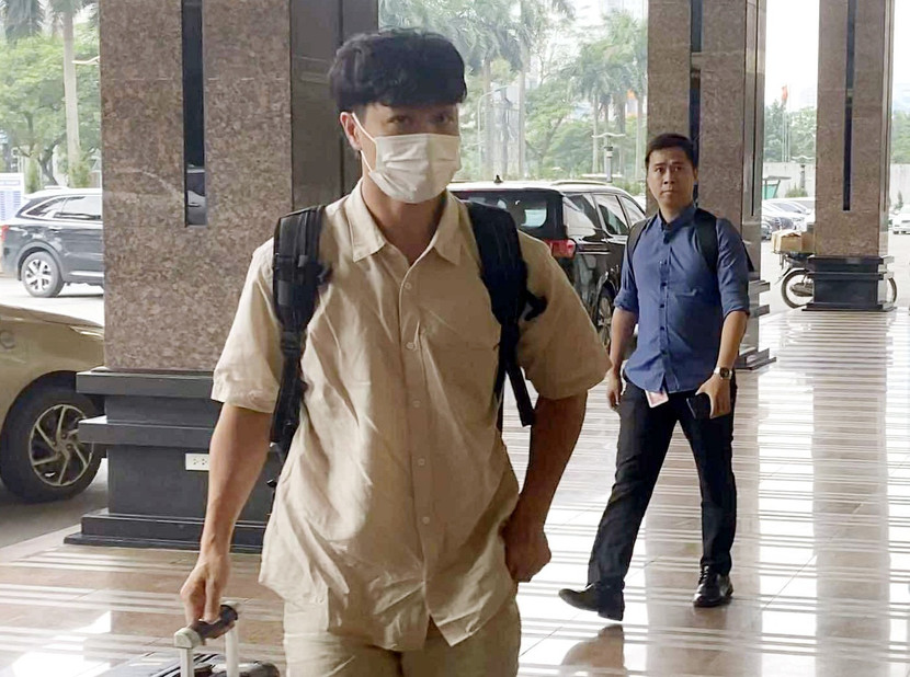 Công Phượng xuất hiện trở lại ở đại bản doanh ĐT Việt Nam sau 2 năm (Ảnh: VNN)