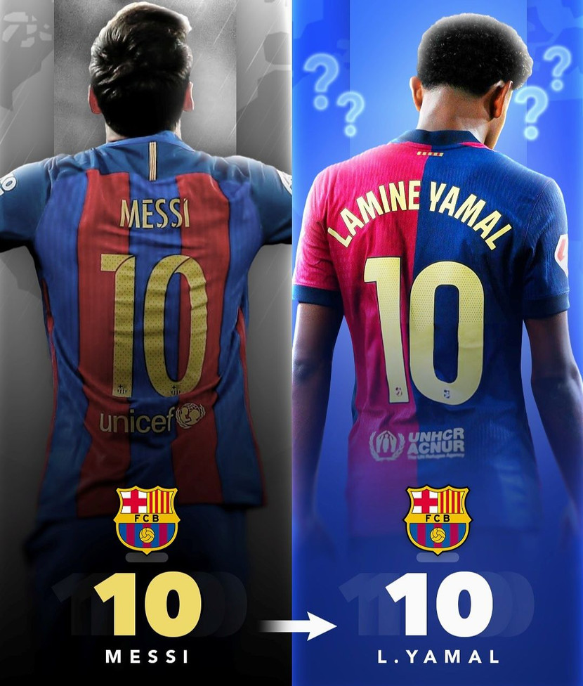 Yamal sắp mang số áo huyền thoại