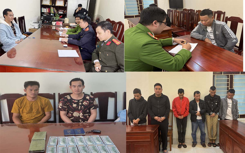 Các đối tượng bị bắt giữ