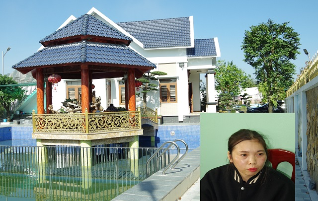 Biệt thự đối tượng xây dựng từ tiền lừa đảo