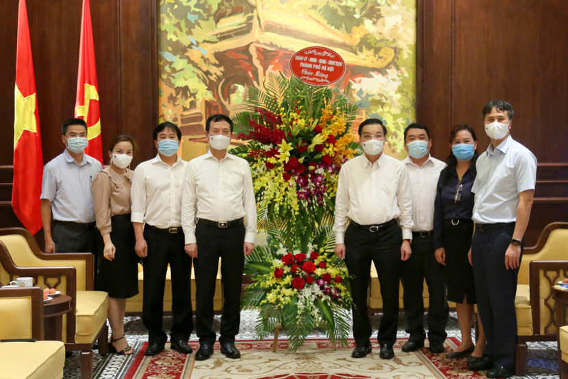 Chủ tịch UBND TP Hà Nội Chu Ngọc Anh chúc mừng Bộ Thông tin và Truyền thông nhân ngày Báo chí Cách mạng Việt Nam Chủ tịch UBND TP Hà Nội Chu Ngọc Anh chúc mừng Bộ Thông tin và Truyền thông nhân ngày Báo chí Cách mạng Việt Nam