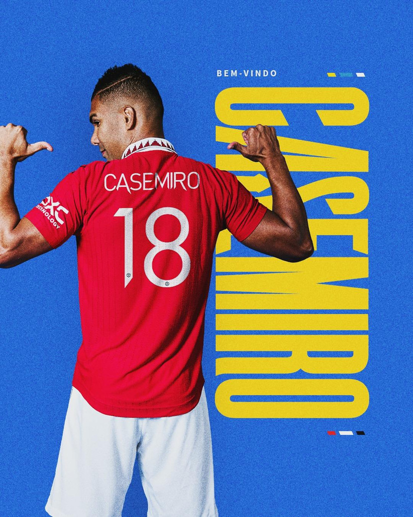 Casemiro mang áo số 18 ở MU