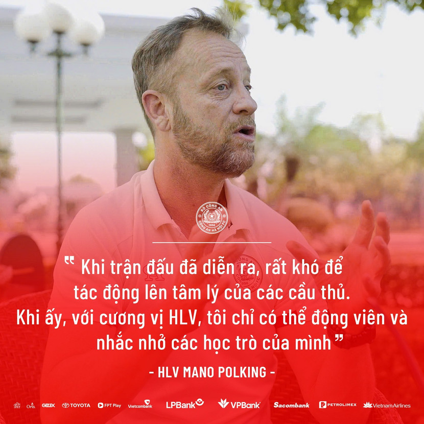 HLV Polking chia sẻ cách làm tâm lý với học trò HLV Polking chia sẻ cách làm tâm lý với học trò