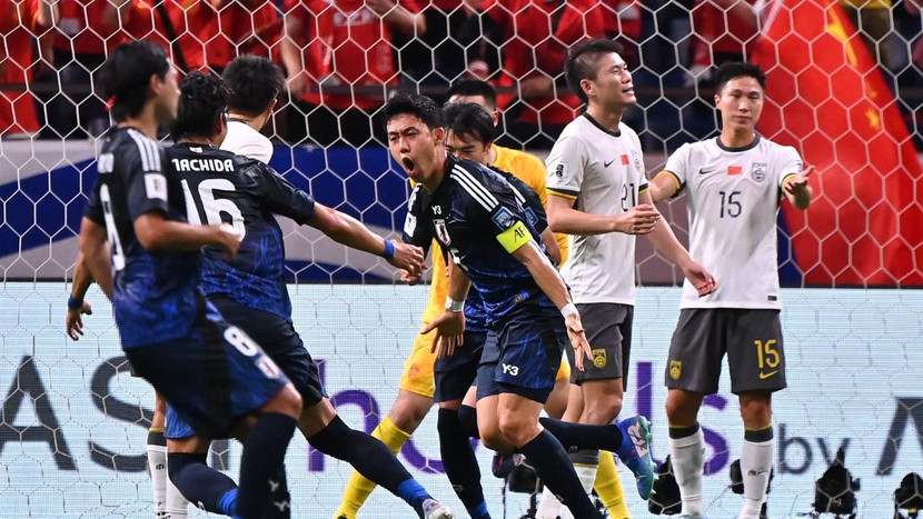 Nhật Bản khiến Trung Quốc gặp ác mộng với tỉ số 7-0