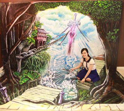 Trốn người tình, Huyền Trang Miss Teen đi xem tranh 3D một mình ảnh 5