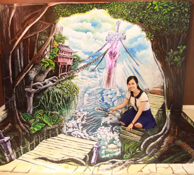 Trốn người tình, Huyền Trang Miss Teen đi xem tranh 3D một mình ảnh 5