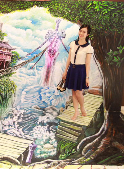 Trốn người tình, Huyền Trang Miss Teen đi xem tranh 3D một mình ảnh 4