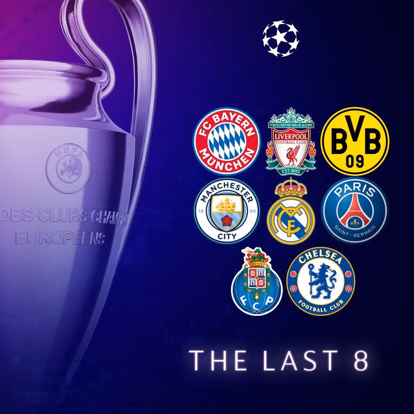 8 đội mạnh nhất Champions League mùa này