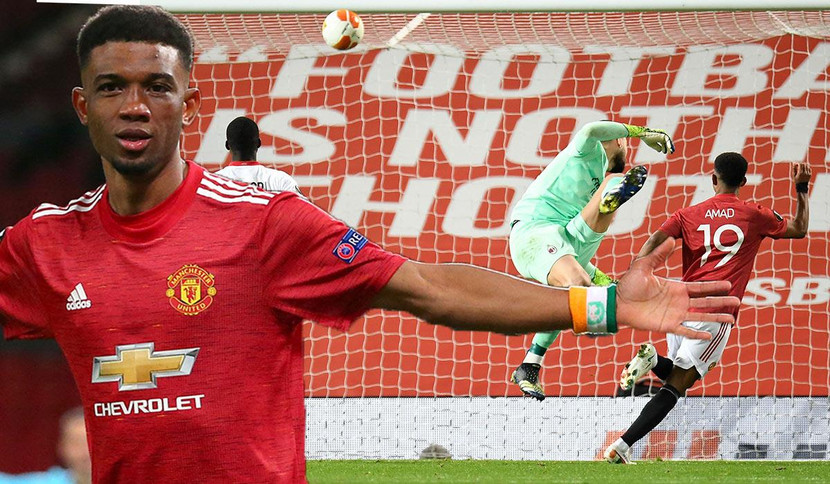 Amad Diallo là cầu thủ ngoài Anh trẻ nhất ghi bàn cho M.U ở cúp châu Âu