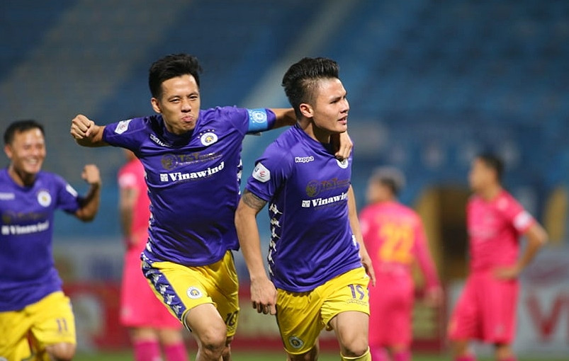 Hai trụ cột của Hà Nội FC - Văn Quyết và Quang Hải cùng lên tuyển đợt này Hai trụ cột của Hà Nội FC - Văn Quyết và Quang Hải cùng lên tuyển đợt này
