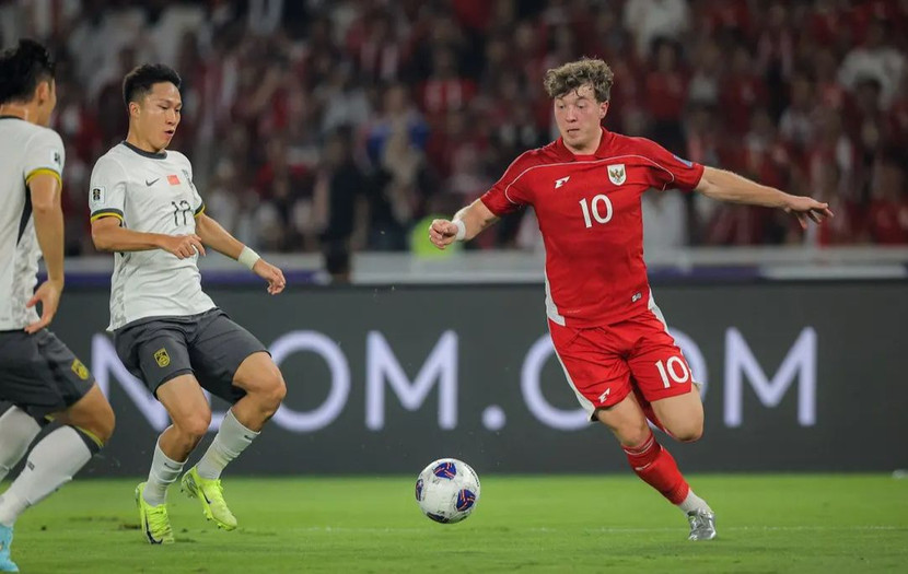 Ole Romeny (10) ghi bàn duy nhất giúp Indonesia thắng Trung Quốc