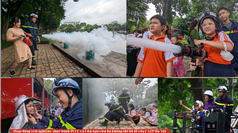 Đây là hoạt động do Công an Thành phố Hà Nội tổ chức nhân dịp Ngày toàn dân tham gia PCCC Đây là hoạt động do Công an Thành phố Hà Nội tổ chức nhân dịp Ngày toàn dân tham gia PCCC