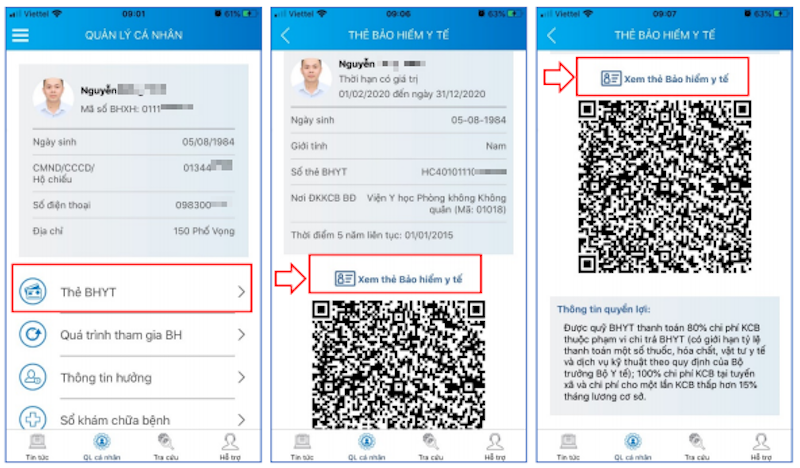 Người dân đã có thể sử dụng app VssID để thay thế cho thẻ BHYT giấy