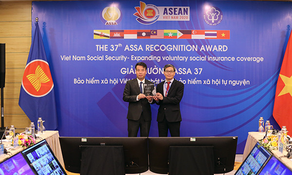 Bảo hiểm xã hội Việt Nam nhận nhận Giải thưởng của Chủ tịch ASSA