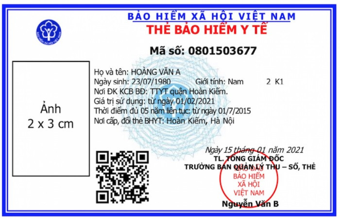 Thẻ bảo hiểm y tế mới sẽ được sử dụng chính thức trên toàn quốc từ 1/4/2021 Thẻ bảo hiểm y tế mới sẽ được sử dụng chính thức trên toàn quốc từ 1/4/2021