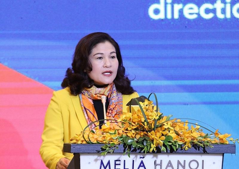 Thứ trưởng Bộ LĐ-TB&amp;XH Nguyễn Thị Hà phát biểu tại lễ công bố