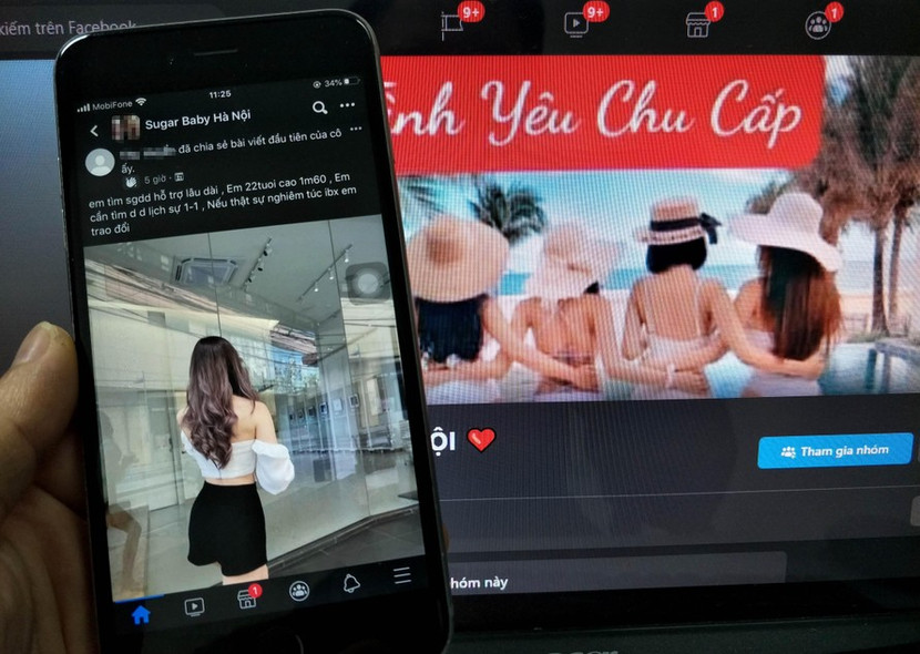 Mại dâm dưới hình thức "hợp đồng", nhận con nuôi, bố nuôi (sugar baby- sugar daddy) ngày càng phổ biến