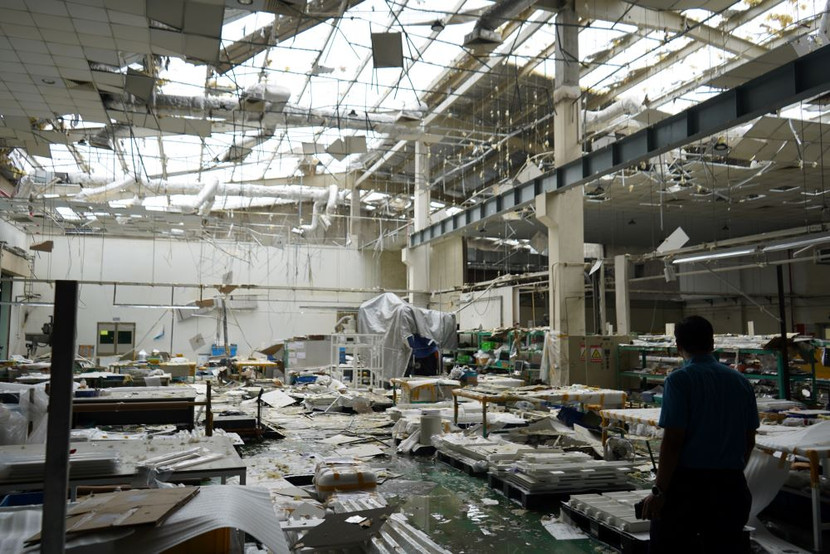 Bão số 3 gây thiệt hại nặng nề tới nhiều doanh nghiệp trong khu công nghiệp ở Hải Phòng