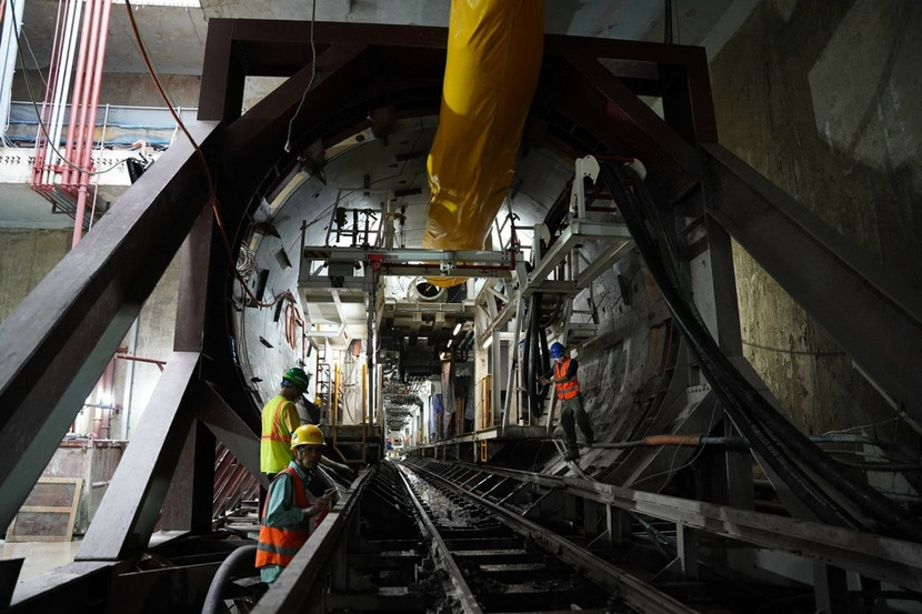 Thi công hầm và các ga ngầm tuyến đường sắt đô thị Nhổn-Ga Hà Nội