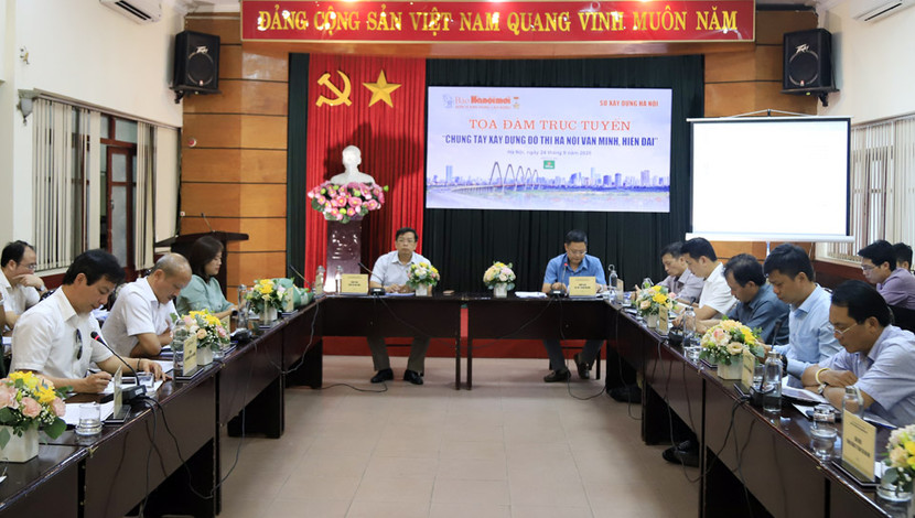 Các đại biểu tham dự tọa đàm “Chung tay xây dựng đô thị Hà Nội văn minh, hiện đại”
