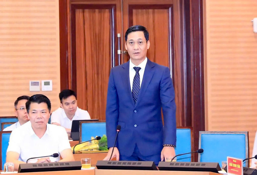 Tân Chánh Văn phòng UBND TP Hà Nội Lê Thanh Nam bày tỏ niềm vinh dự, trách nhiệm lớn trước sự tin tưởng giao nhiệm vụ của TP Hà Nội