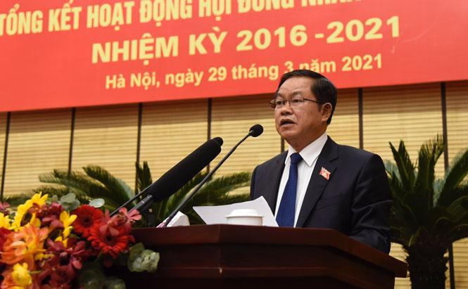 Phó Chủ tịch Quốc hội Đỗ Bá Tỵ phát biểu tại hội nghị