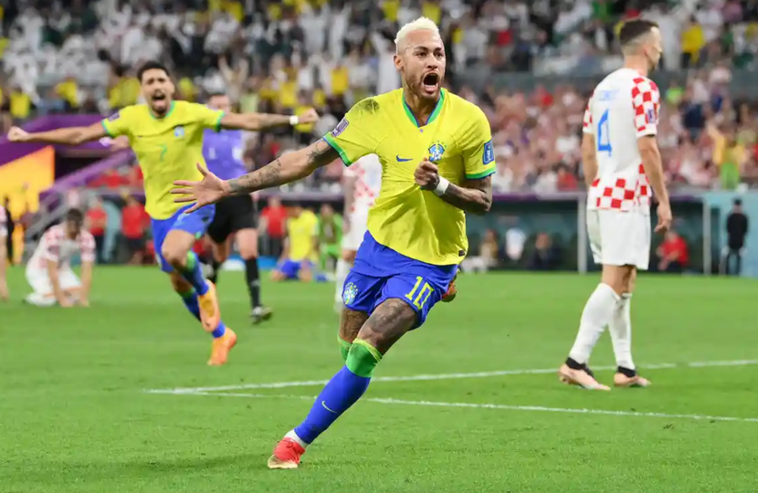 Neymar ghi bàn thắng để đời đưa Brazil vào bán kết