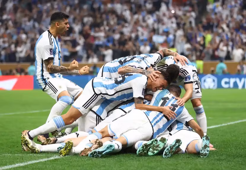Argentina chơi lấn lướt trong phần lớn thời gian trận chung kết Argentina chơi lấn lướt trong phần lớn thời gian trận chung kết