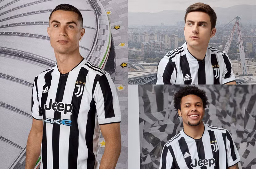 Ronaldo và các đồng đội Juventus quảng cáo áo đấu mới