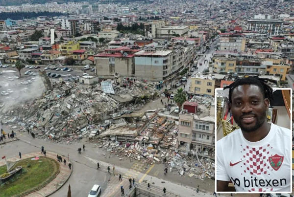 Atsu may mắn thoát chết sau trận động đất kinh hoàng Atsu may mắn thoát chết sau trận động đất kinh hoàng