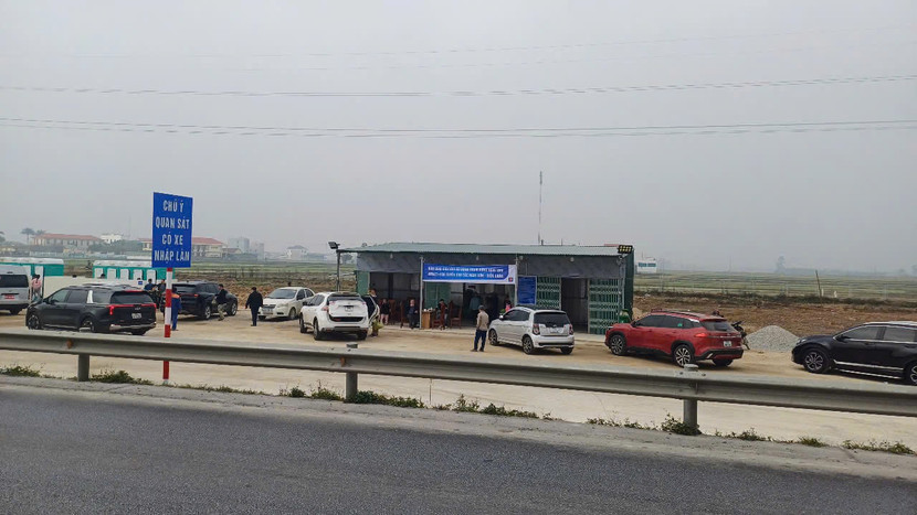 Toàn cảnh khu vực Trạm dừng nghỉ tạm Km427+035 tuyến cao tốc Nghi Sơn - Diễn Châu