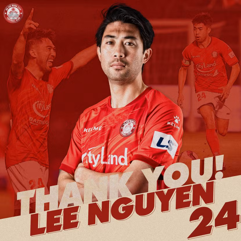 Lee Nguyễn chính thức chia tay CLB TP.HCM và V-League