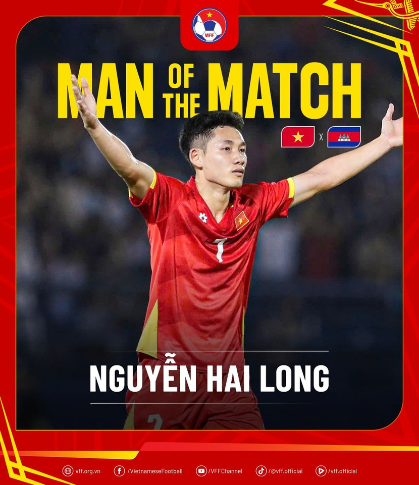 Hai Long hay nhất trận Việt Nam 2-1 Campuchia Hai Long hay nhất trận Việt Nam 2-1 Campuchia