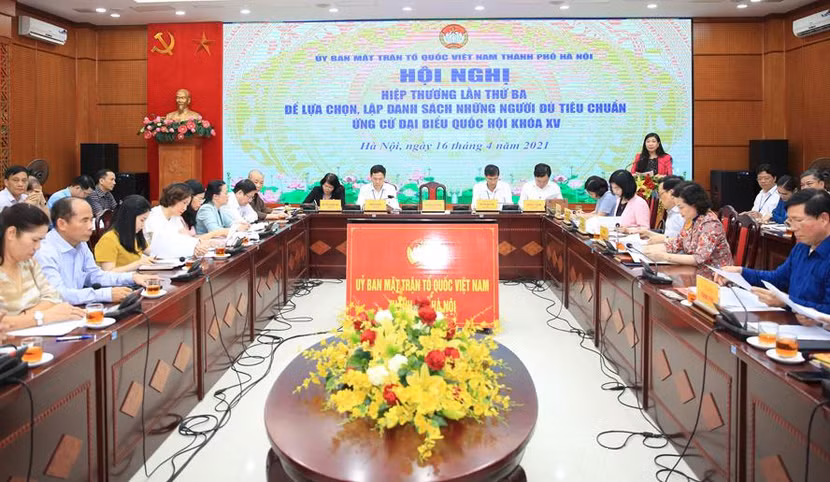 Ủy ban MTTQ Việt Nam thành phố Hà Nội tổ chức hội nghị hiệp thương lần thứ ba