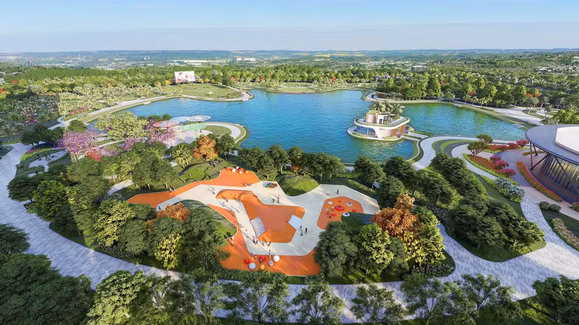 Dự án The Matrix One nằm đối diện công viên 14ha xanh mát