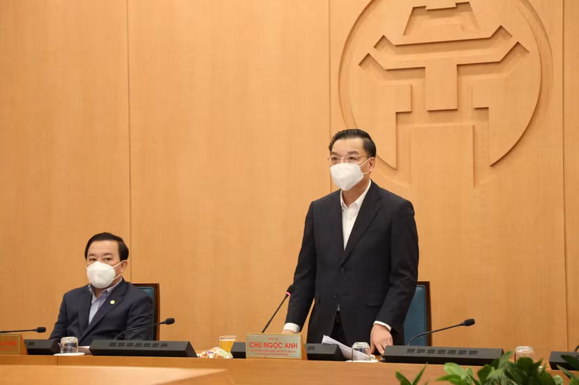 Chủ tịch UBND TP Chu Ngọc Anh chỉ đạo tại phiên họp