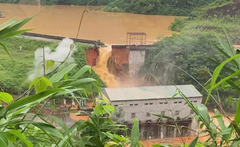 Thủy điện Bắc Khê 1, xã Kim Đồng, huyện Tràng Định (cũ), tỉnh Lạng Sơn bị vỡ, chưa ghi nhận thiệt hại về người