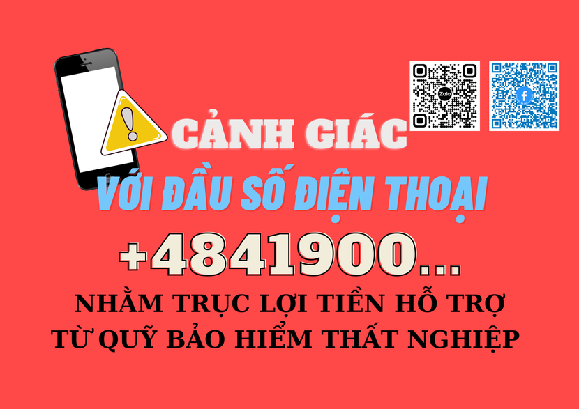 Xuất hiện cuộc gọi từ số điện thoại lạ nhằm trục lợi tiền hỗ trợ bảo hiểm thất nghiệp
