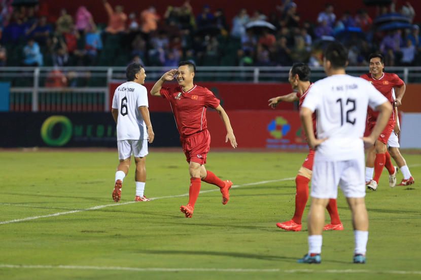 Danh thủ Hồng Sơn thi đấu rất hay ở trận này