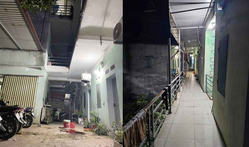 Hiện trường nơi xảy ra vụ việc.