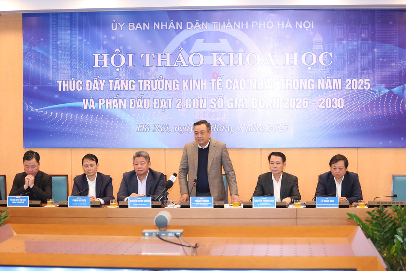 Chủ tịch UBND TP Hà Nội Trần Sỹ Thanh chủ trì hội thảo